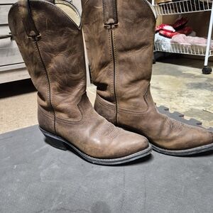 Durango Brown Heeled Cowboy Boots